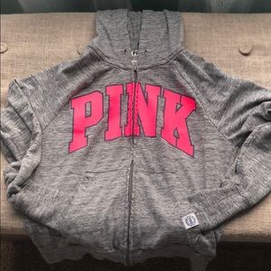 vs pink zip up